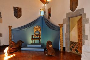 Una imatge de l'interior del Castell de Púbol, al Baix Empordà