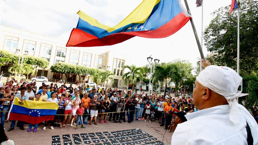 Imagen de una manifestación en contra de la Constituyente celebrada en Cúcuta (Colombia)
