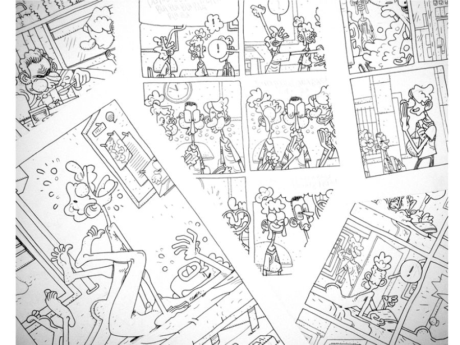 Tinta de algunas páginas de 'Hernan Esteve'