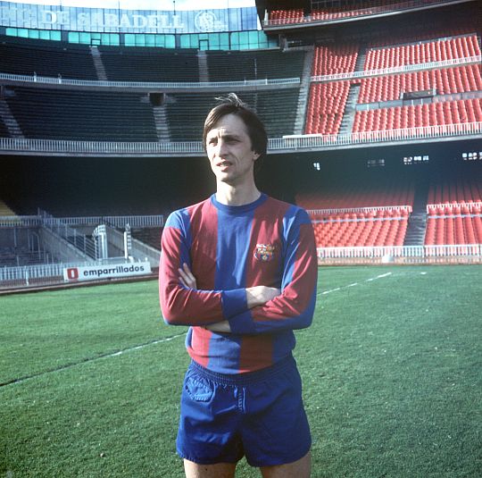Johan Cruyff, durante su etapa en el FC Barcelona