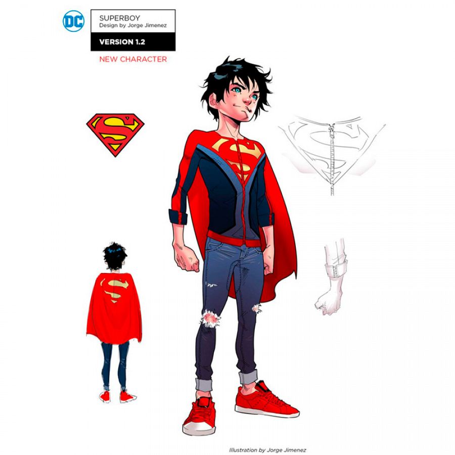 Rediseño de Jorge Jiménez del personaje de Superboy