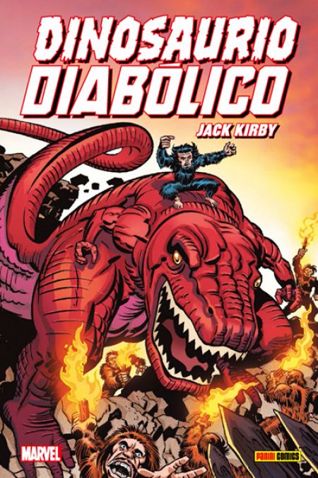 Portada de 'Dinosaurio diabólico', de Jack Kirby