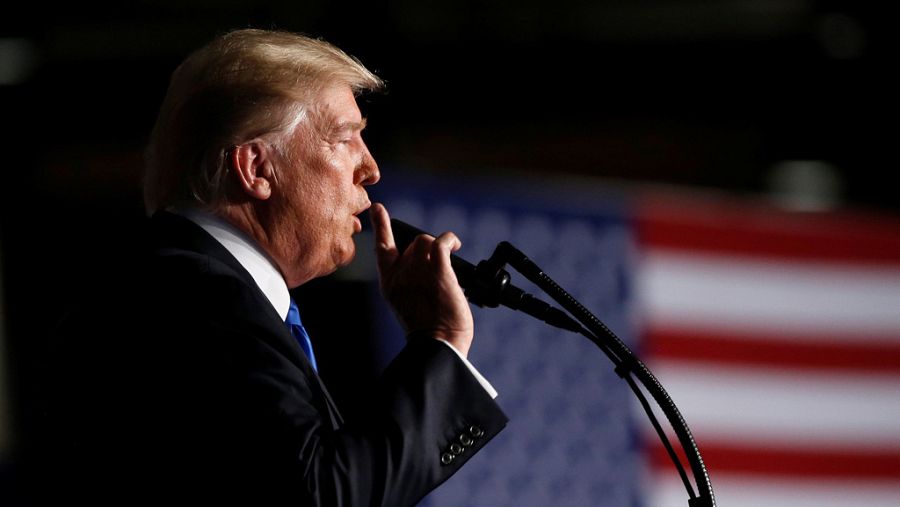 Trump, durante su discurso ante la nación sobre la estrategia en Afganistán