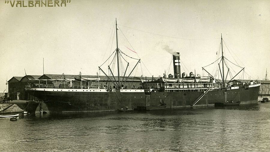 Fotografía del barco Valbanera de la colección de F.G. Echegoyen