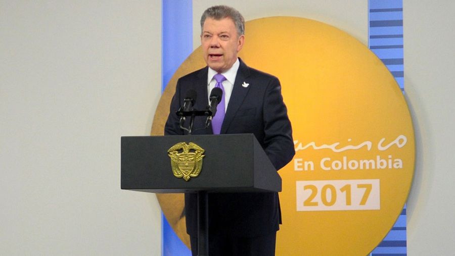 El presidente de Colombia, Juan Manuel Santos