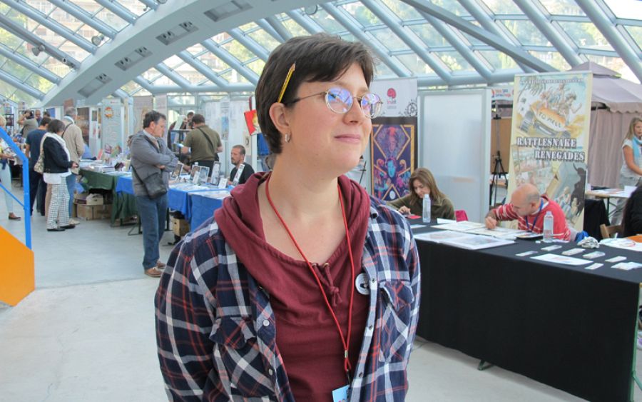 Sonia Palacín en el Salón de Cómic de Jaca