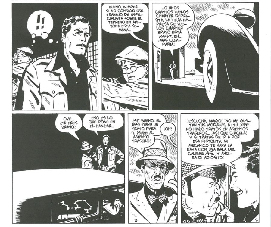 Viñetas de 'Bravo for adventure', de Alex Toth