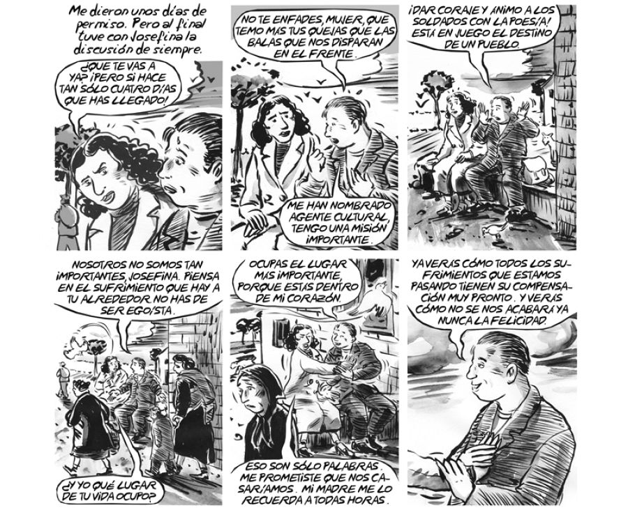 Viñetas de 'La voz que no cesa'