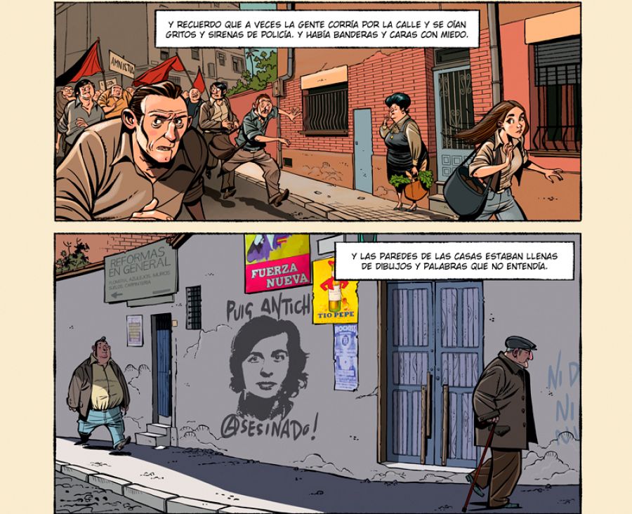 Viñetas de 'Espacios en blanco'