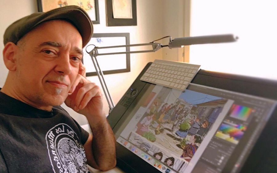 El dibujante Miguel Francisco