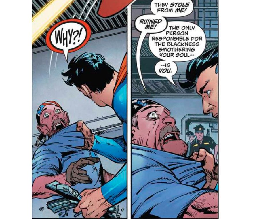 Superman enfrentándose a los supremacistas blancos