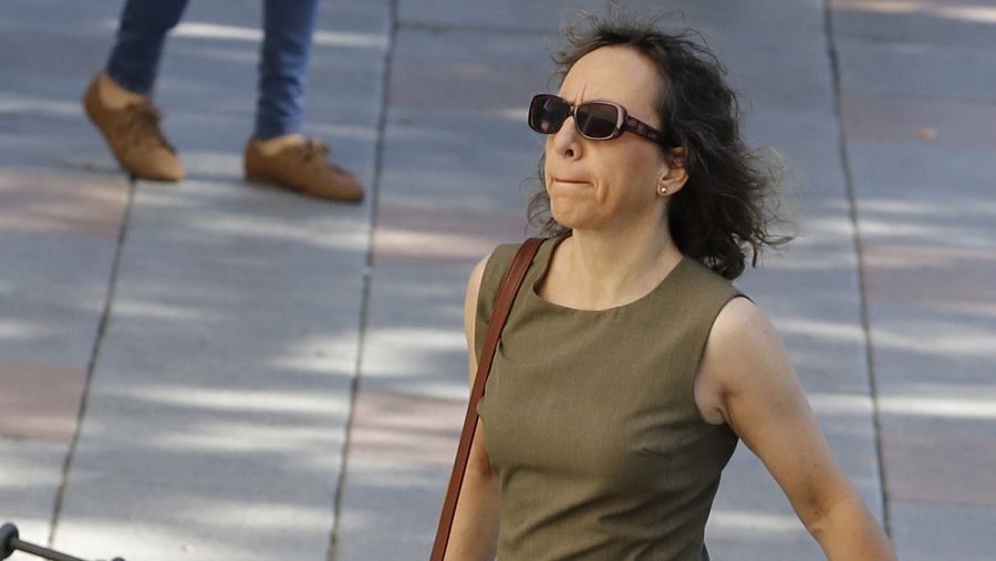 Imagen de este verano de Noelia de Mingo cuando se sometió a un examen psiquiátrico