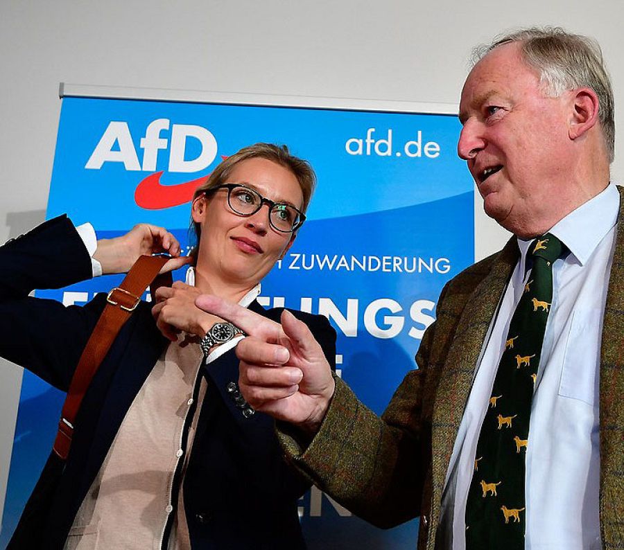 Alice Weidel y Alexander Gauland, cabezas de cartel de Alternative fuer Deutschland (Alternativa para Alemania, AfD).
