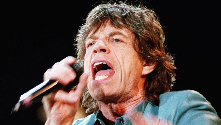The Rolling Stones, durante su visita a Santiago de Compostela en 1999