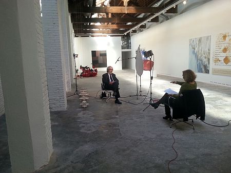 Rodaje del documental en Galeria Carles Taché