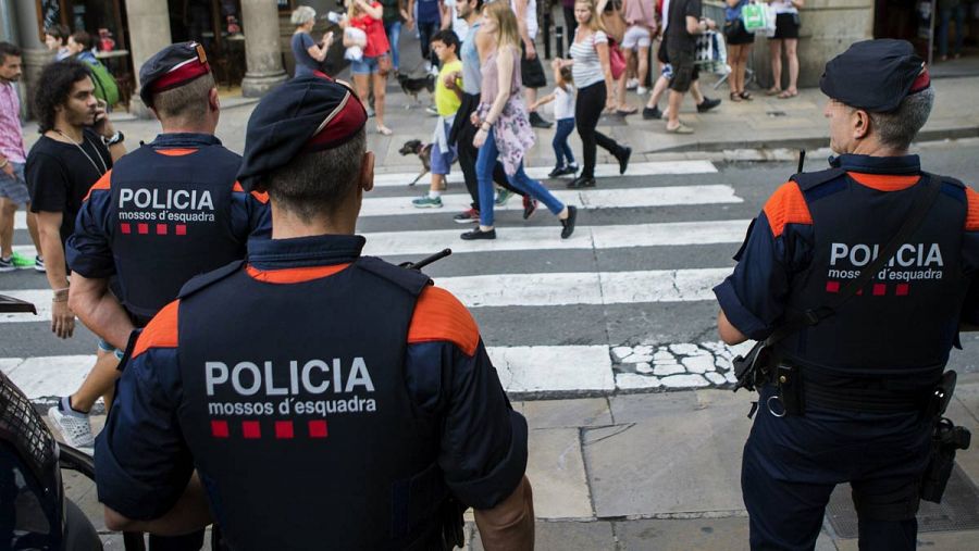 Una unidad de los Mossos d'Escuadra en Cataluña.