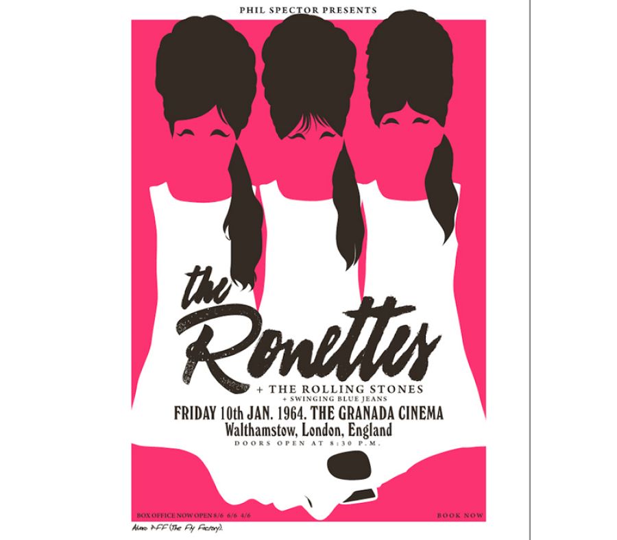 Cartel de The Ronettes + Rolling Stones