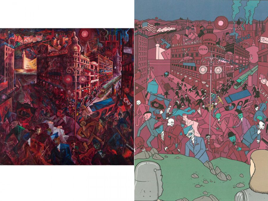 'Metrópolis' de George Grosz y su versión en cómic