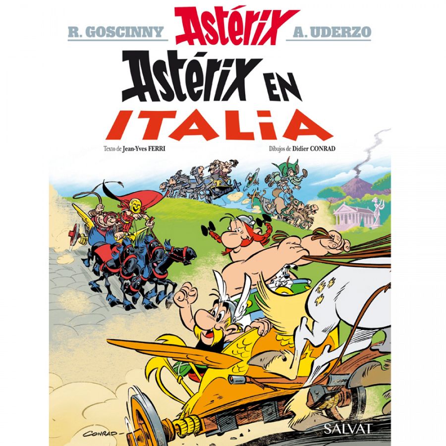 Portada de 'Astérix en Italia'