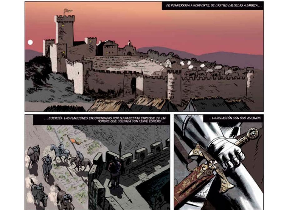 Viñetas de 'La espada de San Eufrasio 1.La aldea maldita'