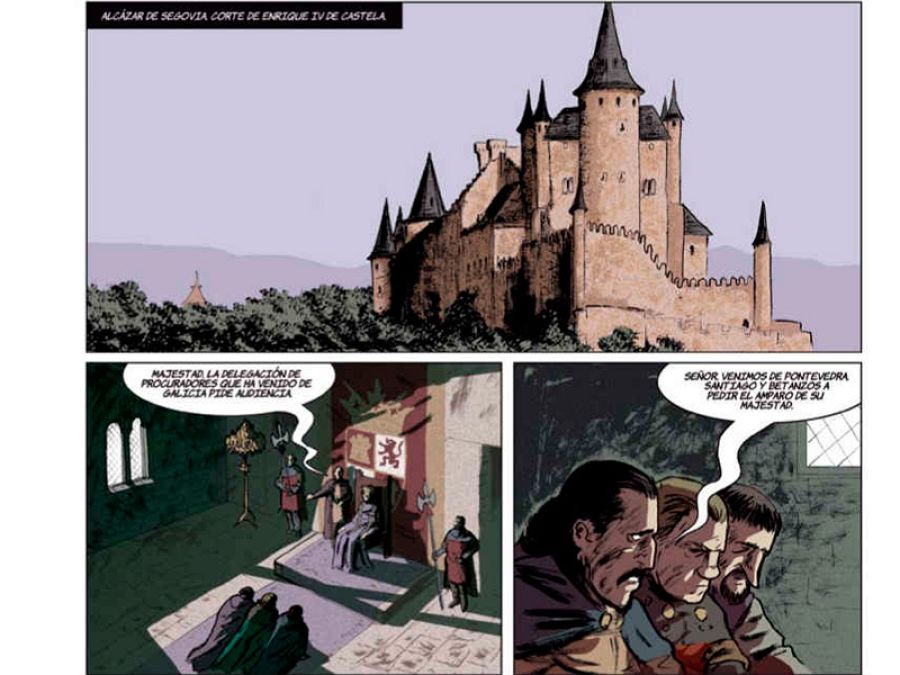 Viñetas de 'La espada de San Eufrasio 1.La aldea maldita'