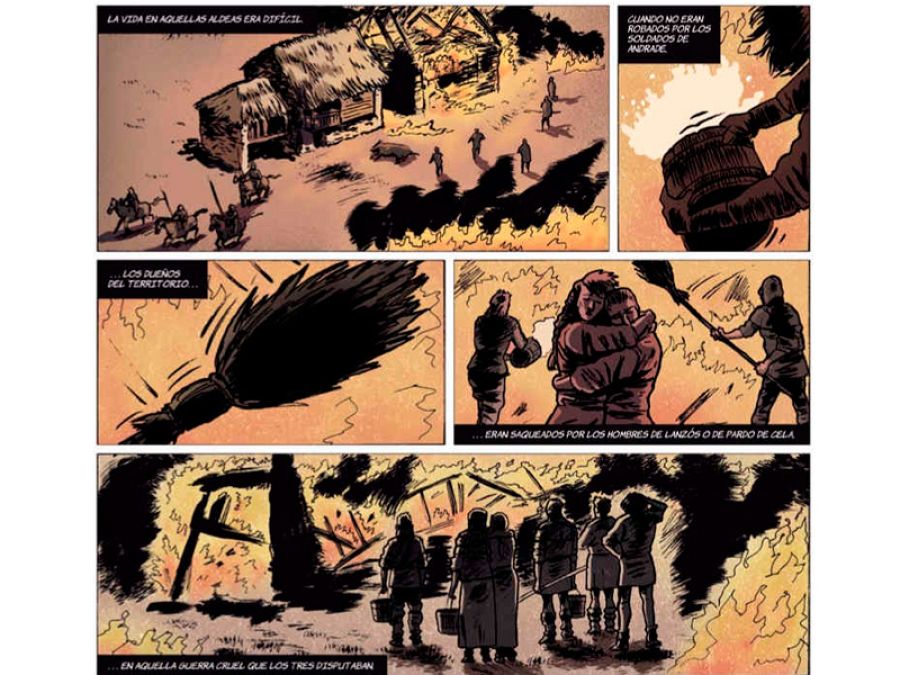 Viñetas de 'La espada de San Eufrasio 1.La aldea maldita'