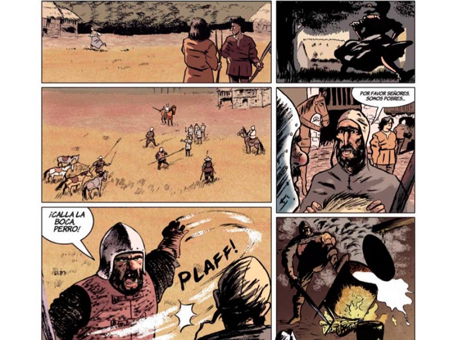 Viñetas de 'La espada de San Eufrasio 1.La aldea maldita'