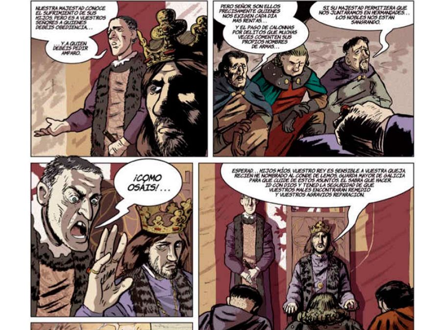 Viñetas de 'La espada de San Eufrasio 1.La aldea maldita'