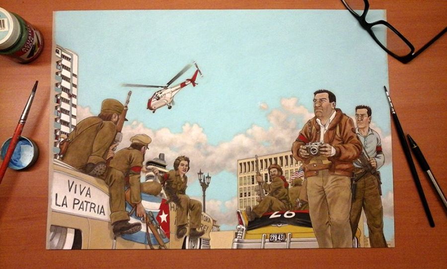 Ilustración de 'Arde Cuba'