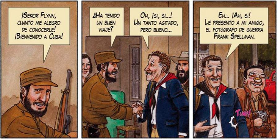 El encuentro entre Fidel Castro y Errol Flynn