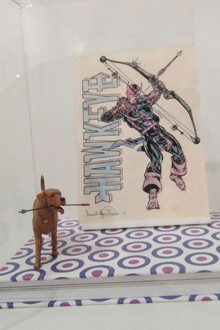 Dibujo de David Aja, de Ojo de Halcón, realizado a los 15 años