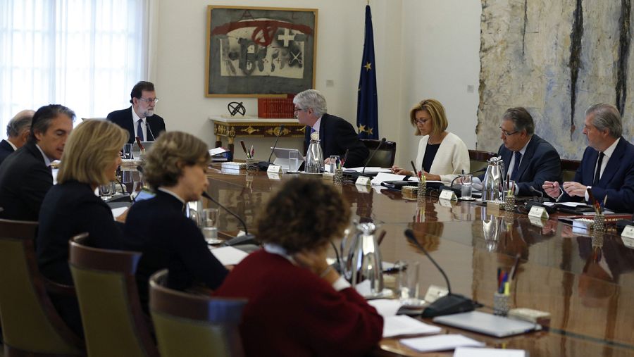 REUNIÓN DEL GOBIERNO QUE DECIDE LAS MEDIDAS EN APLICACIÓN DEL 155