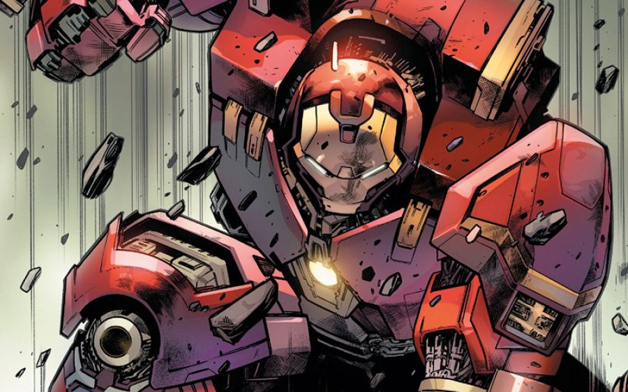 Iron Man dibujado por Pepe Larraz