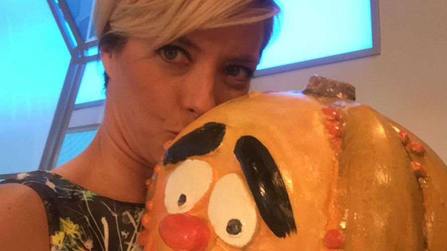 La presentadora de 'La Mañana', con la popular 'Ruperta'