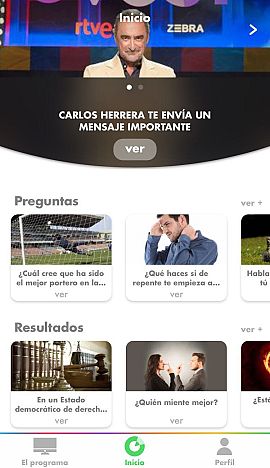 6. Así es la pantalla principal de '¿Cómo lo ves?'.