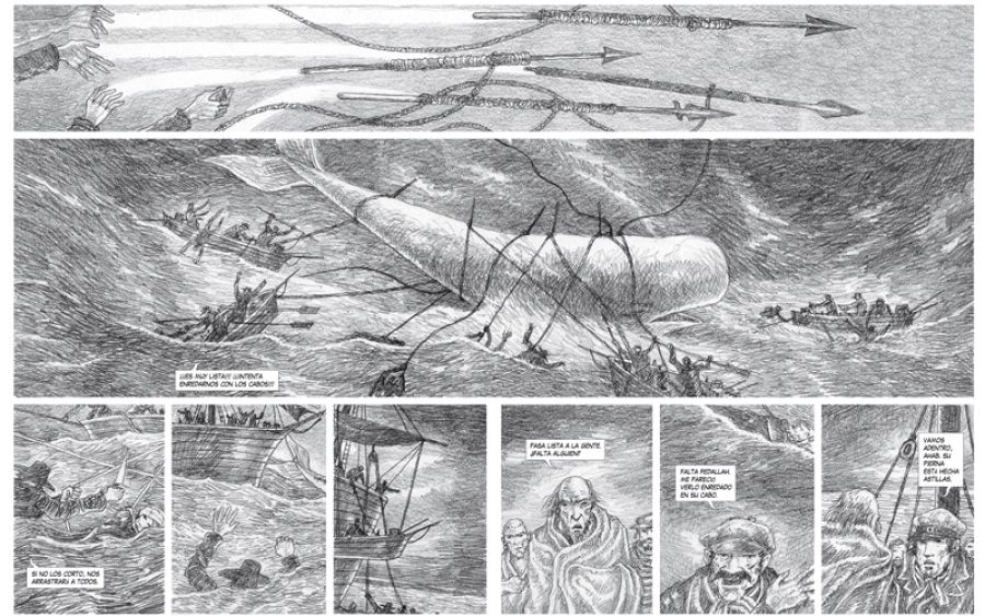 Páginas de 'Moby Dick'