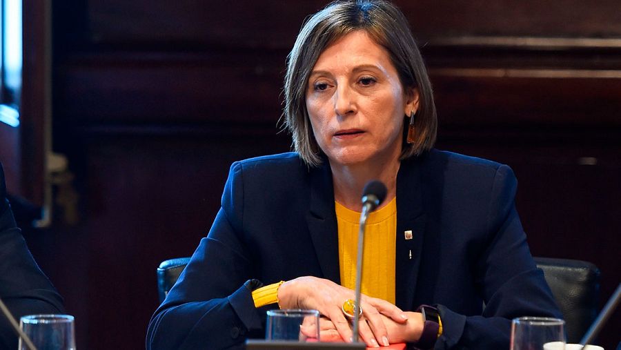 Carme Forcadell, presidenta de la Diputación Permanente del Parlament