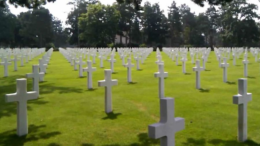 Fotografía de un cementerio