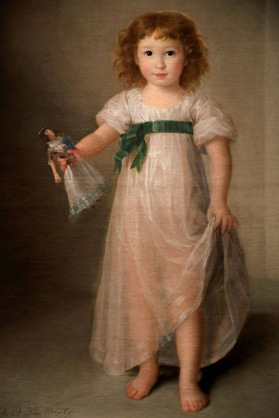 Retrato de Manuela Isidra Téllez-Girón', futura duquesa de Abrantes.  Agustín Esteve y Marqués (1797)