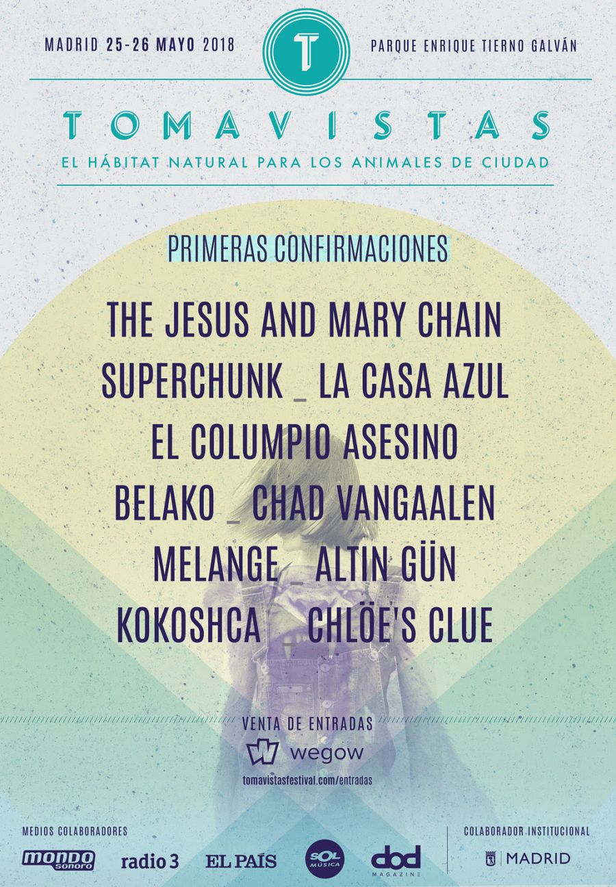 Cartel con las primeras confirmaciones de Tomavistas 2018