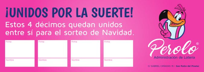 Funda casada que ha puesto en marcha Loterías Perolo