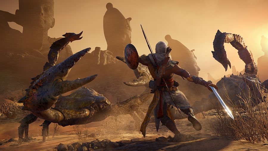Bayek irá aumentando su nivel tras cada batalla ganada.