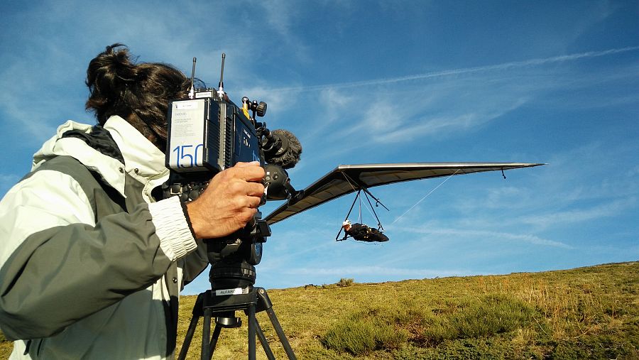 El cámara Sergio Alfaro y Blay Olmos