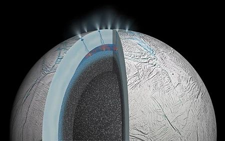 El océano bajo la luna Encélado puede tener miles de millones de años