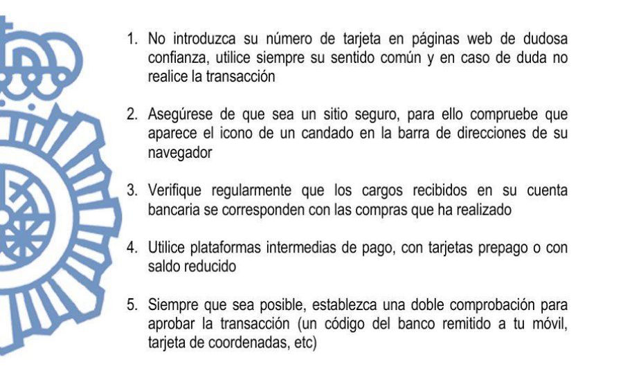 Consejos de la Policía Nacional para comprar seguro en internet