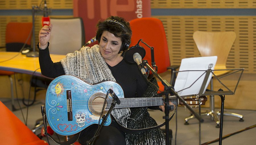 Amparo Sánchez, en un momento del acústico