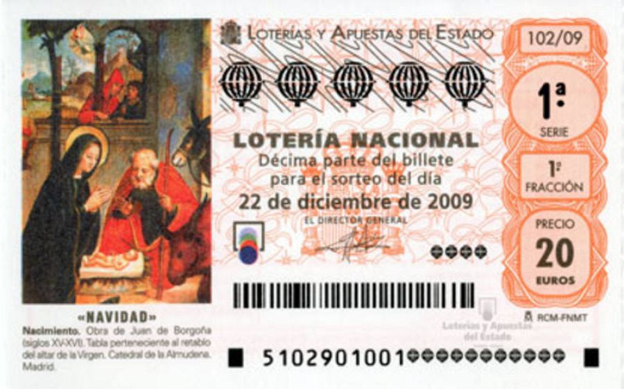 Decimo de Lotería de Navidad de 2009