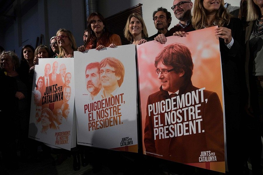 Presentación de la candidatura de Junts per Catalunya