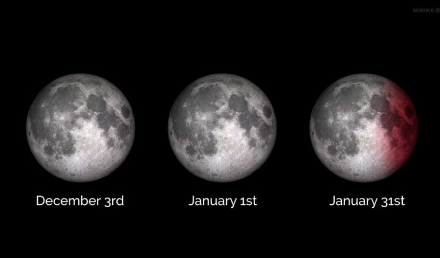 La superluna del 31 de enero de 2018 contará con un eclipse lunar total y se verá como una 'Luna de sangre'