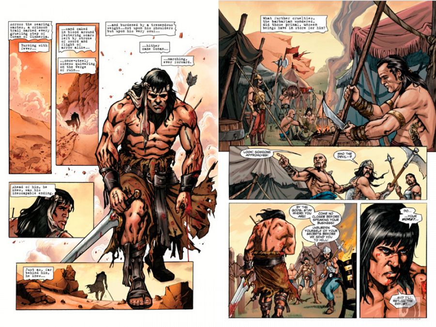 Páginas de 'Conan el asesino', de Sergio Dávila